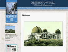 Tablet Screenshot of observatoryhill.net